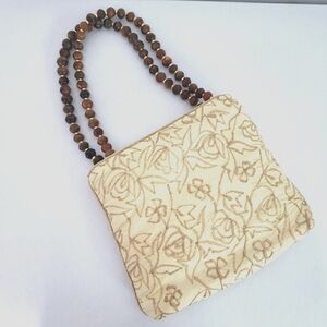 Lisa Brett evening bag mini bag embroidered beaded handle